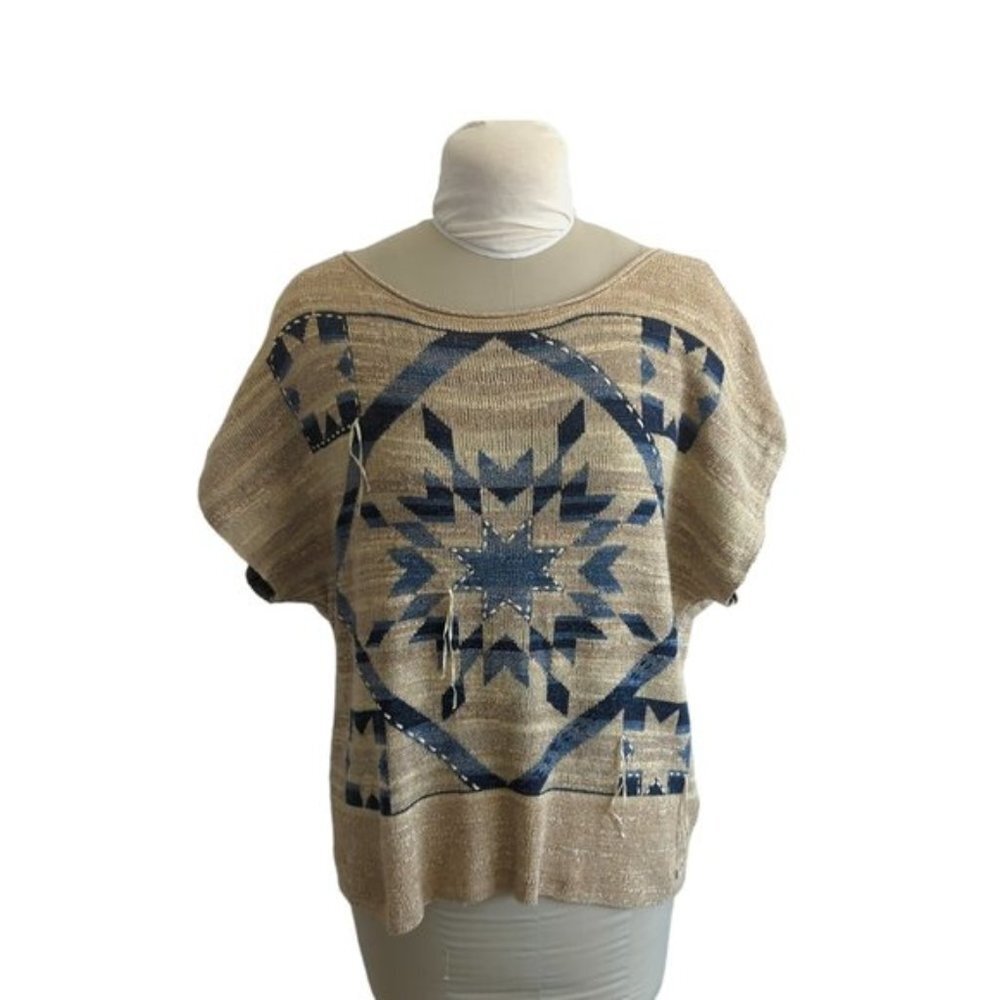 Ralph Lauren Denim & Supply Aztec Print Knit Top - Picture 1 of 5